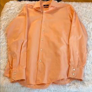 Hugo Boss Peach Button Up Shirt Men’s 42/16.5